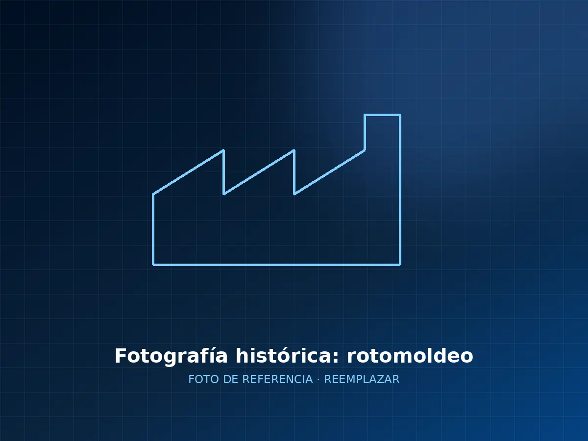 Incorporación del rotomoldeo — fotografía histórica